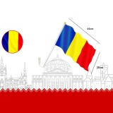 Steag Auto Romania, Prindere Geam, 30x45 cm, Tricolor, Poliester