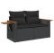 Patio Sofa Set 3-Locuri Black - 5