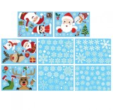 Set de 8 coli cu autocolante de fereastra pentru Craciun Exceligen, PVC, multicolor, 177 bucati