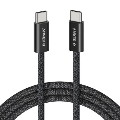 Cablu Date si Incarcare USB-C - USB-C Anker Zolo, 240W, 1.8m, Negru A8060H12 foto