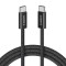 Cablu Date si Incarcare USB-C - USB-C Anker Zolo, 240W, 1.8m, Negru A8060H12