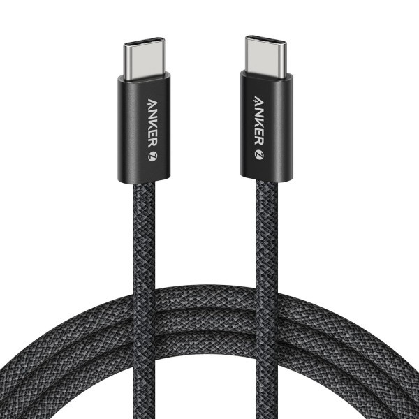 Cablu Date si Incarcare USB-C - USB-C Anker Zolo, 240W, 1.8m, Negru A8060H12