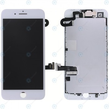 Modul display LCD + Digitizer cu piese mici grad A+ alb pentru iPhone 8 Plus foto