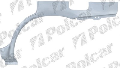 Segment reparatie aripa spate MITSUBISHI OUTLANDER (CU0W), 05.2003-03.2007, partea dreapta, metal galvanizat; cu segment de prag, foto