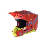 MBS Casca cross-enduro Alpinestars Supertech S-M5 ACTION L Portocaliu/Albastru/Galben-fluo, Cod Produs: 83060224475L
