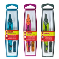 Compas Plastic Culori Asortate Herlitz foto