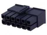 Mufă mamă Mega-Fit 5,7mm 12 pini 23A, MOLEX