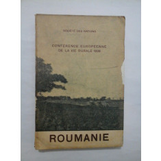 Conference europeenne de la vie rurale 1939; Roumanie