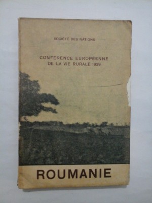 Conference europeenne de la vie rurale 1939; Roumanie foto
