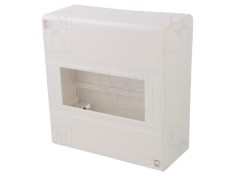 Carcasă albă pentru aparatură modulară IP30 8 module IK07