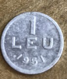 MNDRO0001 Monedă 1 Leu 1951 - Republica Populară Rom&acirc;nă (RPR) - Colecție