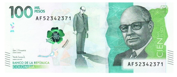 Columbia 100 000 Pesos 2020 P-463 UNC