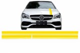 Set Stickere Galben Mat MERCEDES CLA W117 C117 X117 (2013-2016) A Class W176 (2012-2018) Performance AutoTuning, KITT Specials