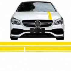 Set Stickere Galben Mat compatibil cu MERCEDES CLA W117 C117 X117 (2013-2016) A Class W176 (2012-2018) STICKERMBHYE