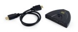 CABLU video GEMBIRD, switch 3 x HDMI (M) la HDMI (T), 0.5m,rezolutie maxima 4K UHD (3840 x 2160) la 60 Hz, conecteaza 3 dispozitive la 1 TV,indicator