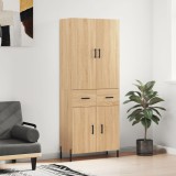 Cumpara ieftin Dulap &icirc;nalt, stejar sonoma, 69,5x34x180 cm, lemn compozit
