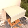 VidaXL Copertină retractabilă automat cu stor, crem, 4x3 m 3069307