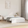 VidaXL Cadru de pat mic dublu 4FT, alb, 120x190 cm, lemn masiv