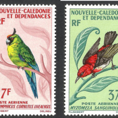 FAUNA / PASARI / NOUA CALEDONIE / POSTA AERIANA --1966 MNH