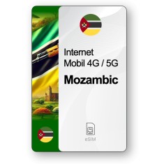 eSIM Internet Mozambic, valabil 7 zile, trafic 1 GB, Standard