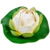 Floare Artificială Plutitoare, Model Nufăr, Diametru 10cm, Culoare Albă, Oem