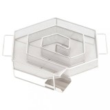 Gossi generator de fum rece cu 6 laturi 22,5cm otel inoxidabil rotund