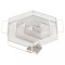 Gossi generator de fum rece cu 6 laturi 22,5cm otel inoxidabil rotund
