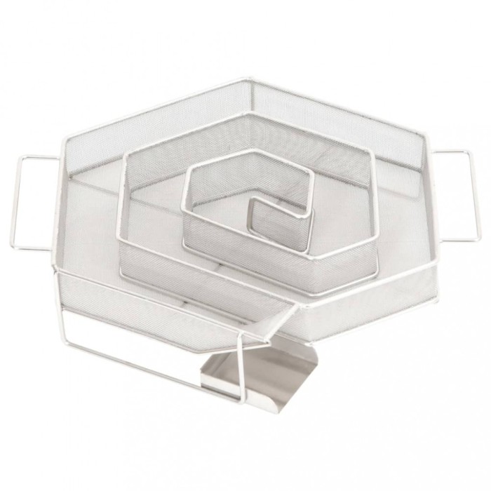 Gossi generator de fum rece cu 6 laturi 22,5cm otel inoxidabil rotund