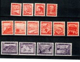 Austria 1947 - Vederi, uzuale, serie incompleta neuzata
