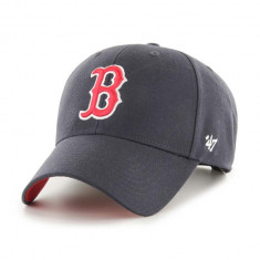 47brand șapcă de baseball din bumbac MLB Boston Red Sox culoarea albastru marin, cu imprimeu