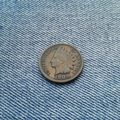 1 Cent 1900 USA Statele Unite ale Americii SUA / Cap de Indian