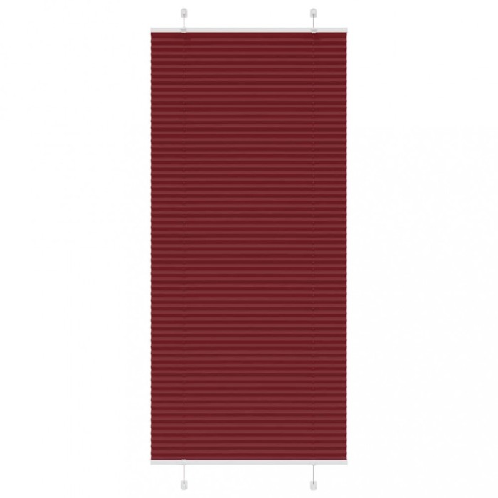vidaXL Jaluzea plisată Bordeaux Roșu 95x200 cm Lățime țesătură 94,4 cm