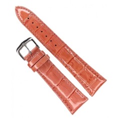 Curea Ceas din Piele Roz Imprimeu Crocodil 14mm - 24mm