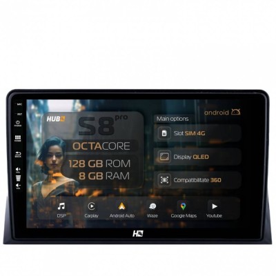 Navigatie VW Multivan T5 (2003-2015) 8GB RAM Android 13 Octacore Slot Sim 4G DSP GPS Wi-FI Carplay Android Auto USB Bluetooth Waze Touchscreen 9 Inch foto