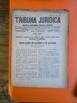 Tribuna Juridică nr. 18-19/9.05.1920 - foto