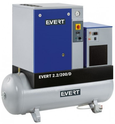 Compresor Aer Evert 200L, 400V, 2.2kW EVERT2,2/200/D foto