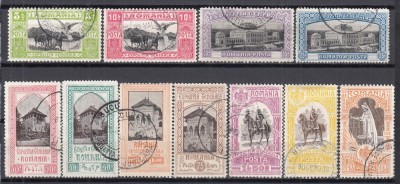 ROMANIA 1906 LP 63 EXPOZITIA GENERALA BUCURESTI SERIE STAMPILATA foto
