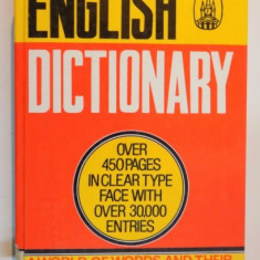 ENGLISH DICTIONARY , OVER 450 PAGES IN CLEAR TYPE FACE WITH OVER 30000 ENTRIES