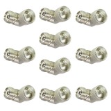Set 10 adaptoare PNI PL 90&deg; tata-mama pentru conectare compacta