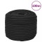 Fr&acirc;nghie de barcă, negru complet, 12 mm, 100 m, polipropilenă