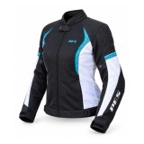 Geacă moto de vară damă PES Velia Air &ndash; certificată AA, mesh și protecții Level 2, Bleu