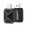 Adaptor wireless CarPlay &amp; Android Auto 2-in-1 ZYTEQ C11, iOS 12+/Android 11+, auto connect, WiFi 5GHz, BT, Plug&amp;Play, vocal, compact, negru