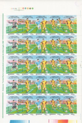 ROMANIA 1996 LP 1409 TURNEUL FINAL AL CAMPIONATULUI EUROPEAN FOTBAL COALA MNH foto