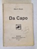DA CAPO - versuri de RADU D. ROSETTI , 1919