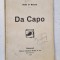 DA CAPO - versuri de RADU D. ROSETTI , 1919