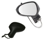 Oglinda exterioara Seat Ibiza (6j), 04.2008-04.2012; Ibiza (6j), 04.2012-, Stanga, reglare manuala; carcasa neagra; geam convex; cromat