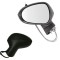 Oglinda exterioara Seat Ibiza (6j), 04.2008-04.2012; Ibiza (6j), 04.2012-, Stanga, reglare manuala; carcasa neagra; geam convex; cromat