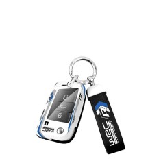 Husă cheie auto si breloc ABS+TPU compatibil VW Polo Tiguan Tayron T-ROC Golf 7 MK7