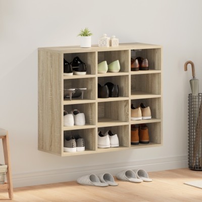 vidaXL Dulap pentru pantofi Stejar sonoma 103x30x51 cm Lemn compozit foto
