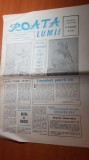ziarul roata lumii 10-17 martie 1990-anul 1,nr. 2-testamentul lui petru cel mare